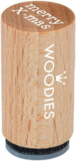 Mini tampon woodies – merry x-mas, anglais