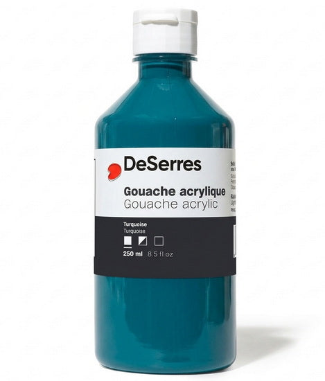 Gouache acrylique turquoise - 250ml
