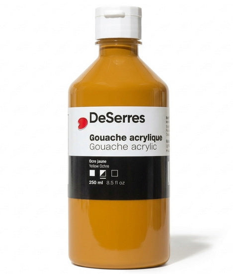 Acrylic Gouache Yellow Ochre  - 250ml