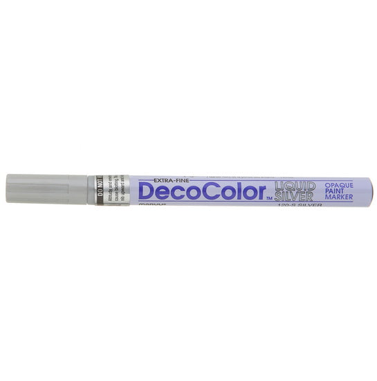 Marqueur peinture - decolor - extra fin - argent