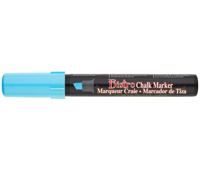 Marqueur craie - bistro - biseau - bleu fluo