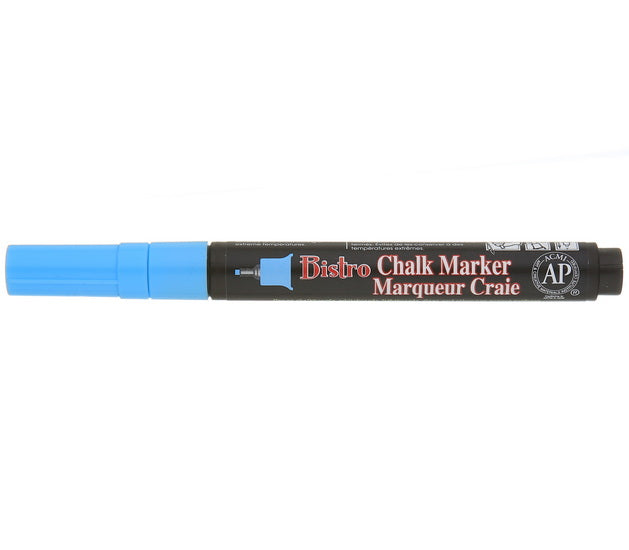 Marqueur craie - bistro - extra fin - bleu fluo