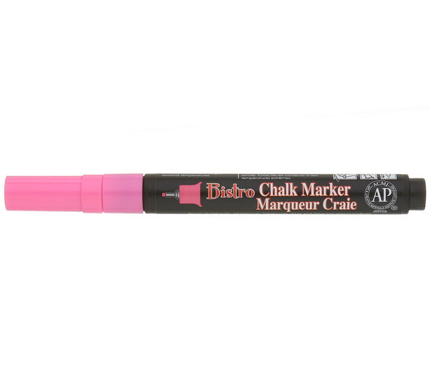 Marqueur craie - bistro - extra fin - rose fluo