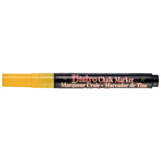 Marqueur craie - bistro - fin - jaune fluo