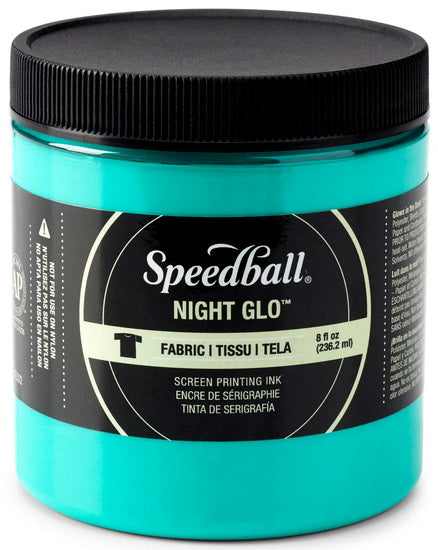 Linocut ink - night glow - green - 8oz