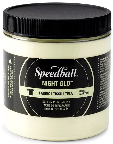 Linocut ink - night glow - white - 8oz