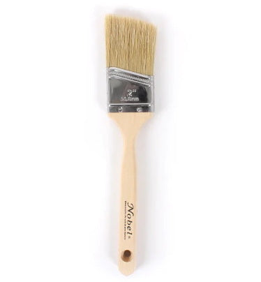 White bristle anglular paintbrush - 2" CENTIMETER