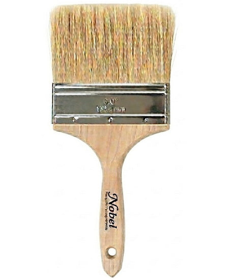 White bristle flat paintbrush #6