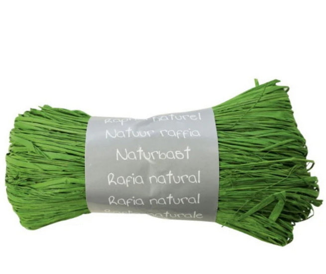 Raphia naturel - vert sapin