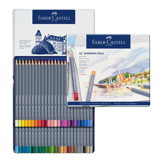 Set of 48 goldfaber aqua watercolor pencils