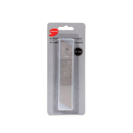 Lames (10) pour couteau 25 mm deserres