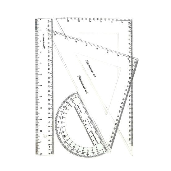 Geometry Set Guide 4-piece Geometry Set – DeSerres