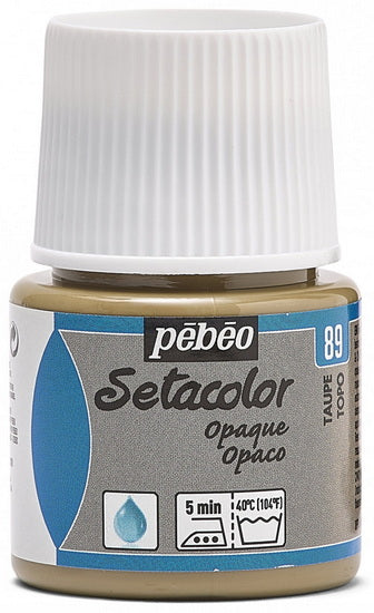 Peinture textile - setacolor - 45ml - opaque - taupe