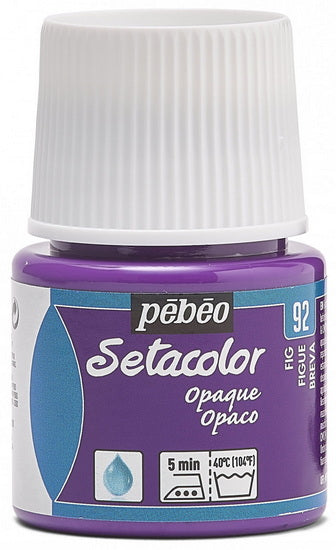 Peinture textile - setacolor - 45ml - opaque - figue