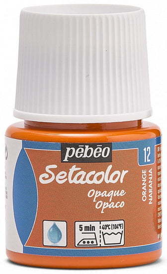 Peinture textile - setacolor - 45ml - opaque - orange