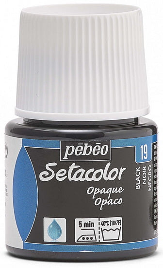 Textile paint - setacolor - 45ml - opaque - black lake