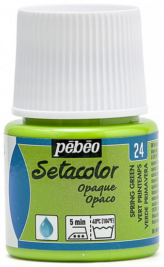 Peinture textile - setacolor - 45ml - opaque - vert printemps