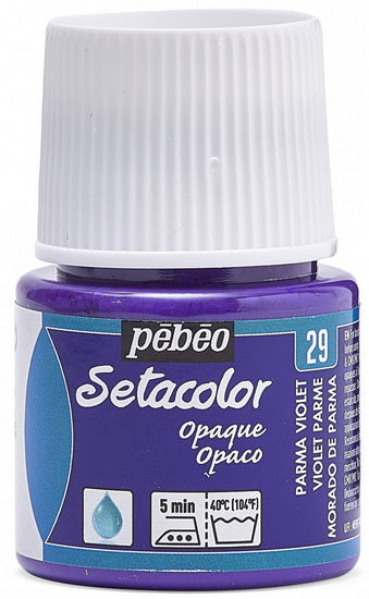 Peinture textile - setacolor - 45ml - opaque - violet parme