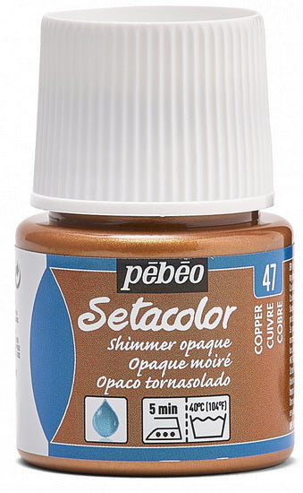 Textile paint - setacolor - 45ml - opaque - shimmer copper