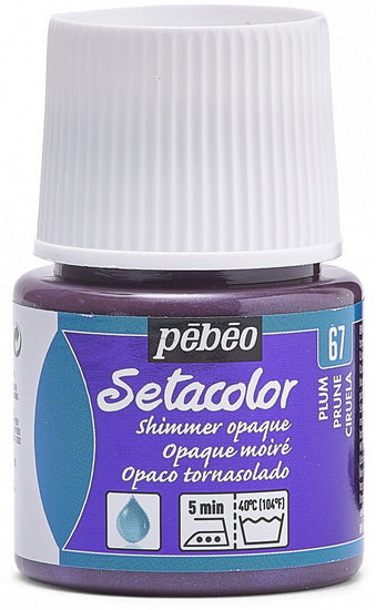 Textile paint - setacolor - 45ml - opaque - shimmer plum