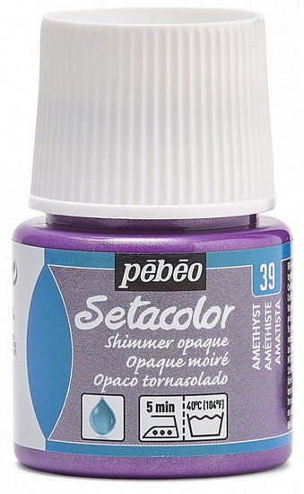 Peinture textile - setacolor - 45ml - opaque - amethyste moiré
