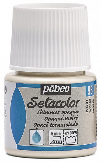 Textile paint - setacolor - 45ml - opaque - shimmer ivory