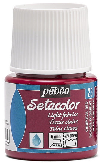 Textile paint - setacolor - 45ml - light tone - oriental red