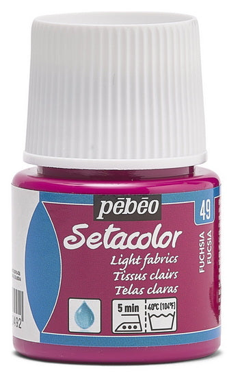 Peinture pour tissu setacolor light fabric - fushia milliliter
