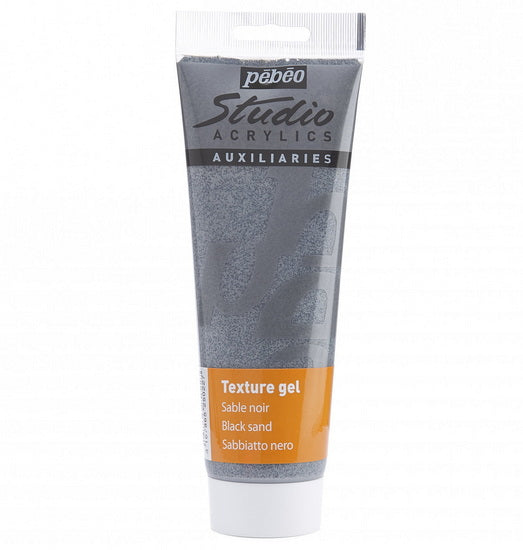 Medium de texture  acrylique - gel  sable- studio - 250ml - noir