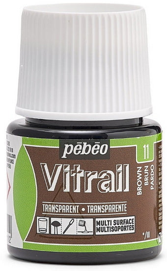Glass paint - vitrail - 45ml - brown
