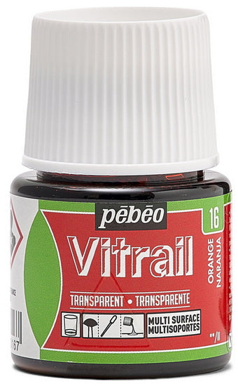 Glass paint - vitrail - 45ml - orange