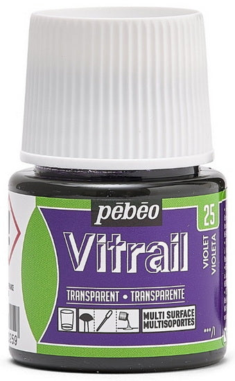 Peinture verre - vitrail - 45ml - violet