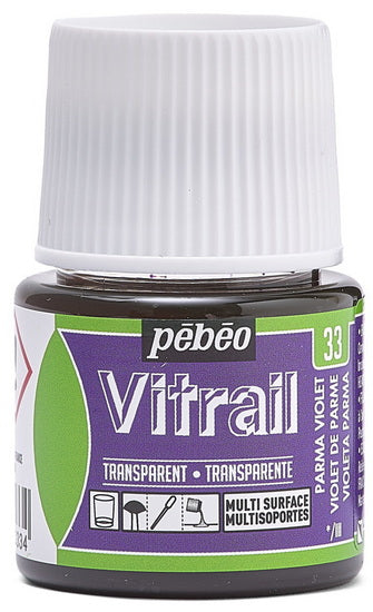 Peinture verre - vitrail - 45ml - parme