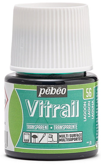 Peinture verre - vitrail - 45ml - lagon
