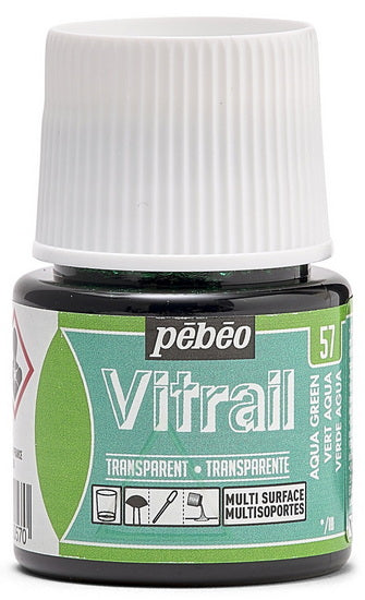 Peinture verre - vitrail - 45ml - vert aqua