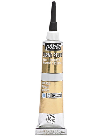 Cerne relief - vitrail - 20ml - or riche