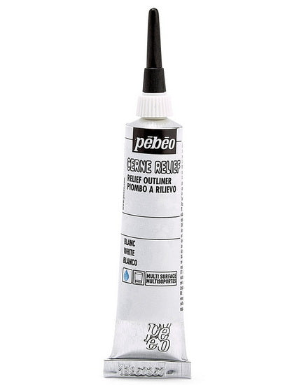 Cerne relief - vitrail - 20ml - blanc