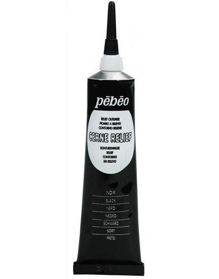 Cerne relief - vitrail - 37 ml - noir