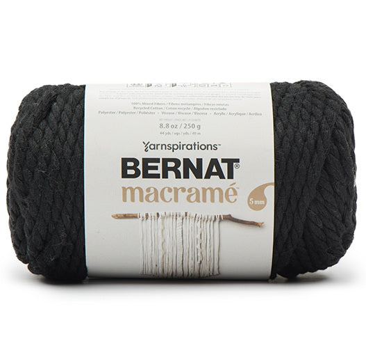 Fil macramé #6 - 250gr - noir