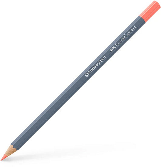 Crayon aquarellable goldfaber aqua rouge écarlate pastel