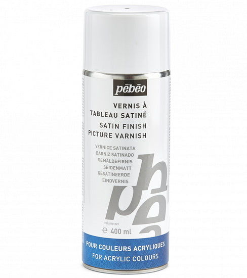 Vernis à tableau aérosol - coul. acryliques - 400ml - satin