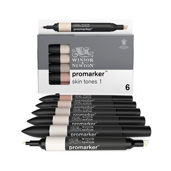 Ens. 6 marqueurs promarker tons chair #1