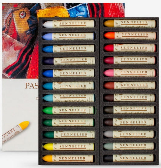 Oil pastels set - assorted colors (24)