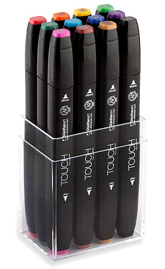 Set Of 12 Touch Twin Markers - Basic Colors
