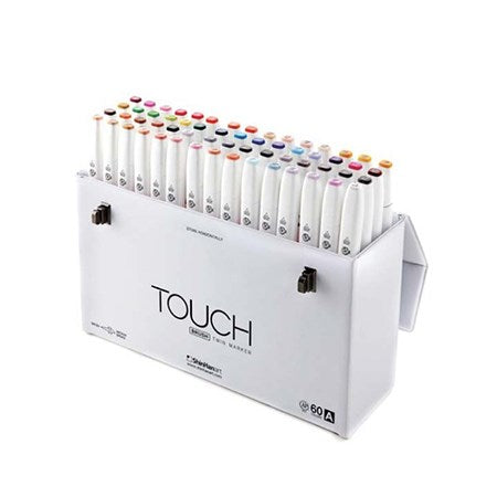 Ens. 60 marqueurs pointe pinceau touch a