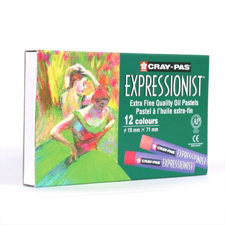 Set of 12 oil pastels