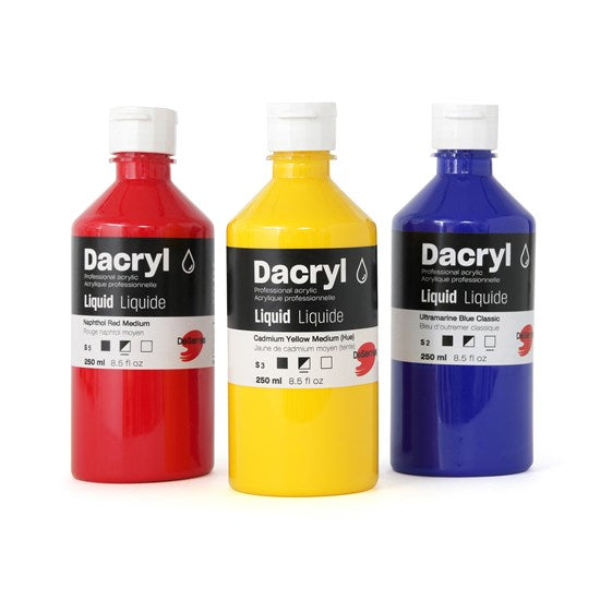 Acrylique professionnelle liquide dacryl - faible viscosité - violet outremer r.s. centimeter - 120 milliliter