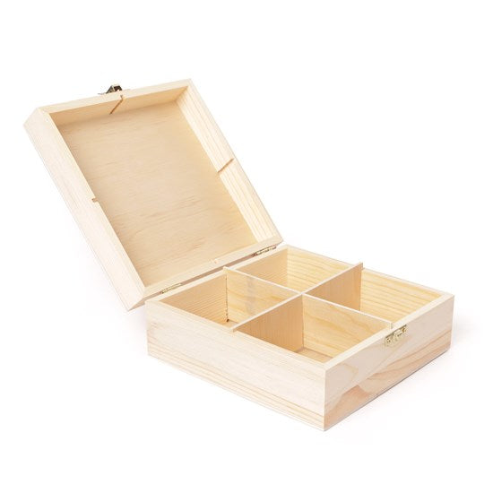 Wooden 4 Division Box