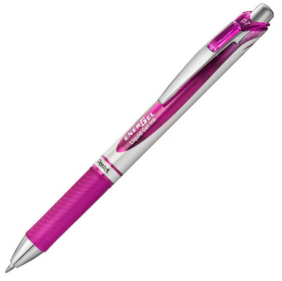 Stylo gel rétractable energel magenta  0.7mm