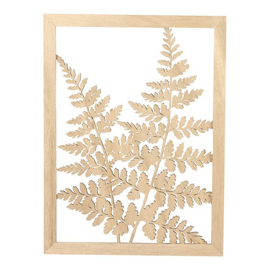Wooden Frame - Fern Leaves, 30 x 40 cm